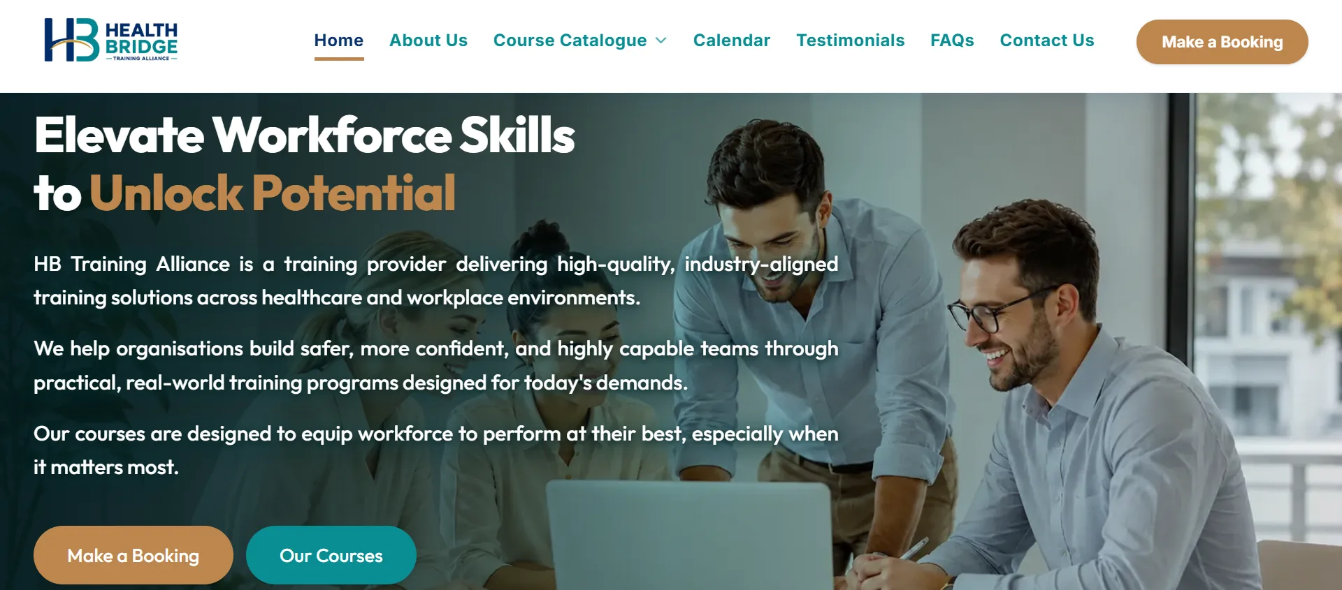 Health Bridge Training Alliance - VYCEN Portfolio Case Study