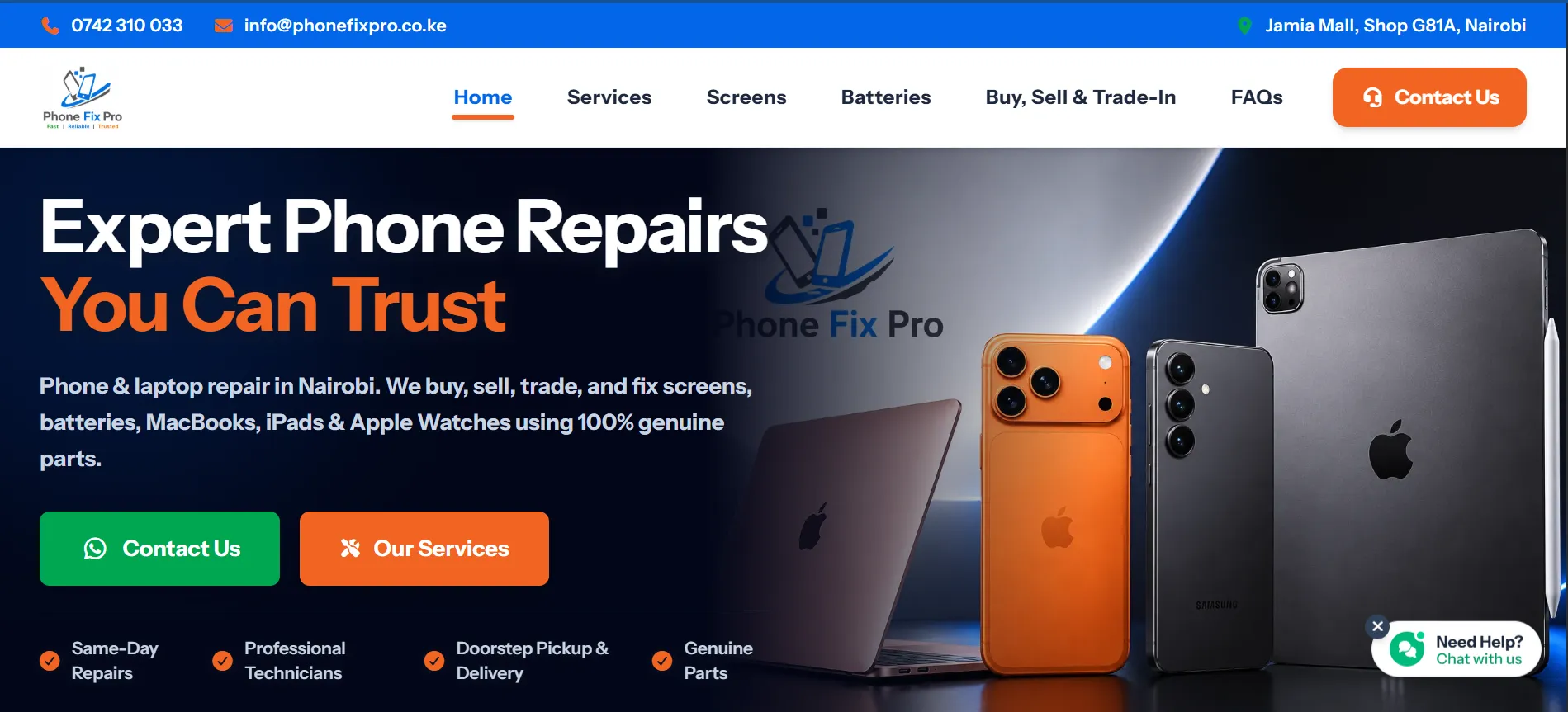 Phone Fix Pro - VYCEN Portfolio Case Study