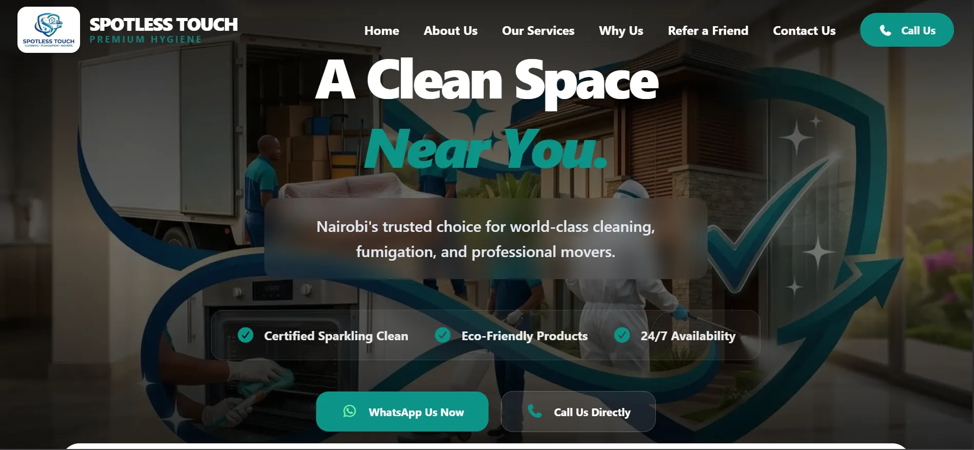 Spotless Touch - VYCEN Portfolio Case Study